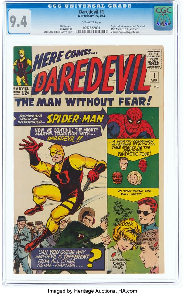 Daredevil #1 Is Already Over $45,000 At Heritage Auctions