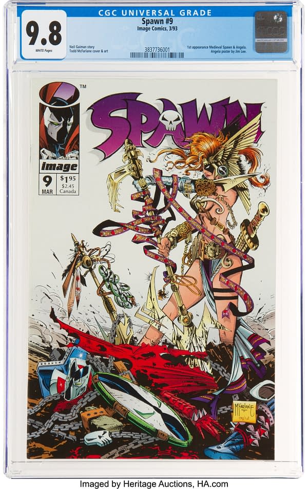 Spawn #9, Featuring The Debut Of Angela, Taking Bids At Heritage