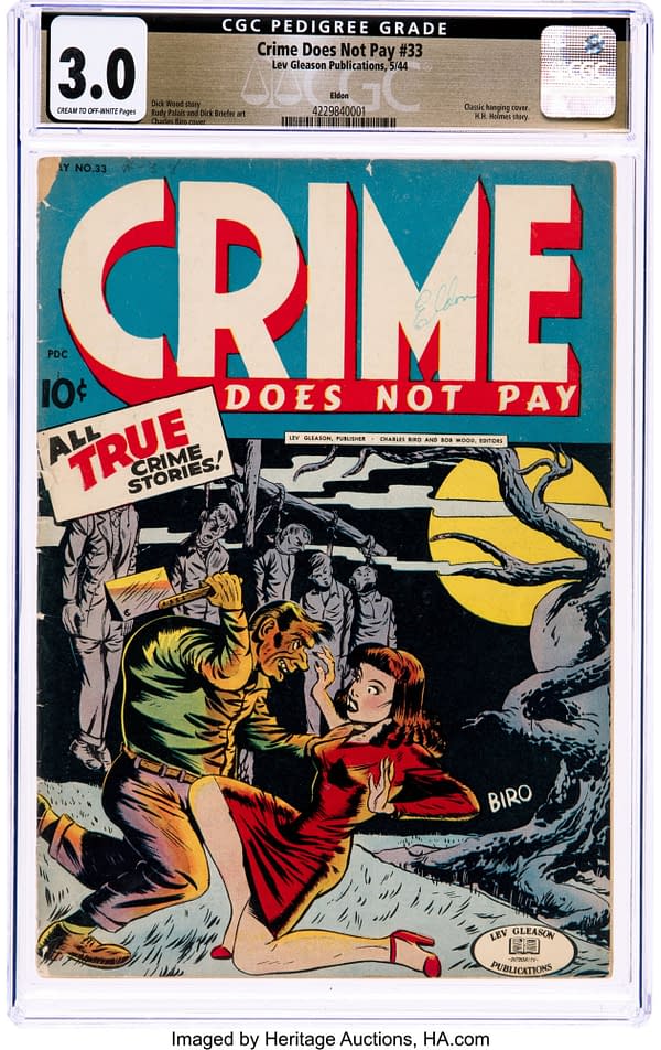 Crime Does Not Pay #33 Eldon Pedigree (Lev Gleason, 1944)