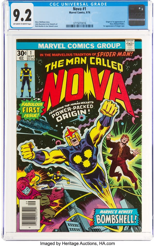 Nova #1 CGC Copy Taking Bids At Heritage Auctions Today