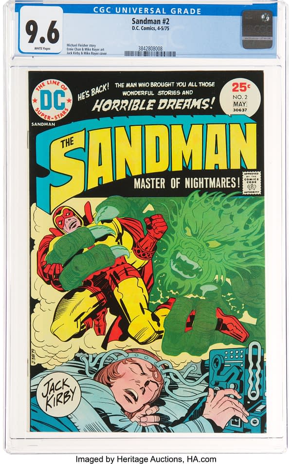 Sandman Drawn By Jack Kirby On Auction At Heritage Today