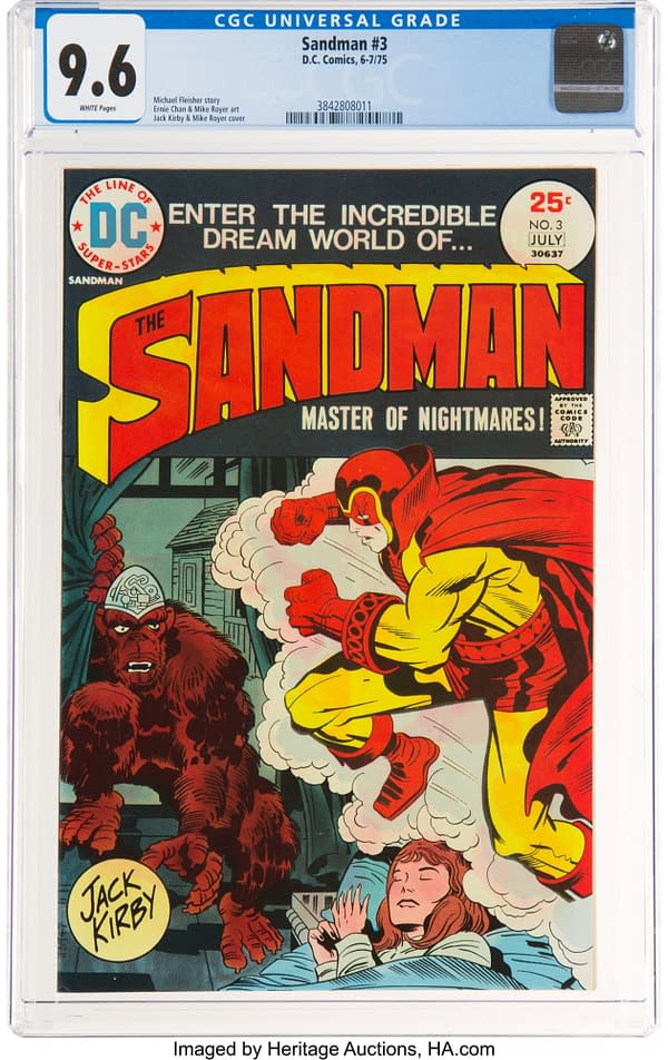 Sandman Drawn By Jack Kirby On Auction At Heritage Today