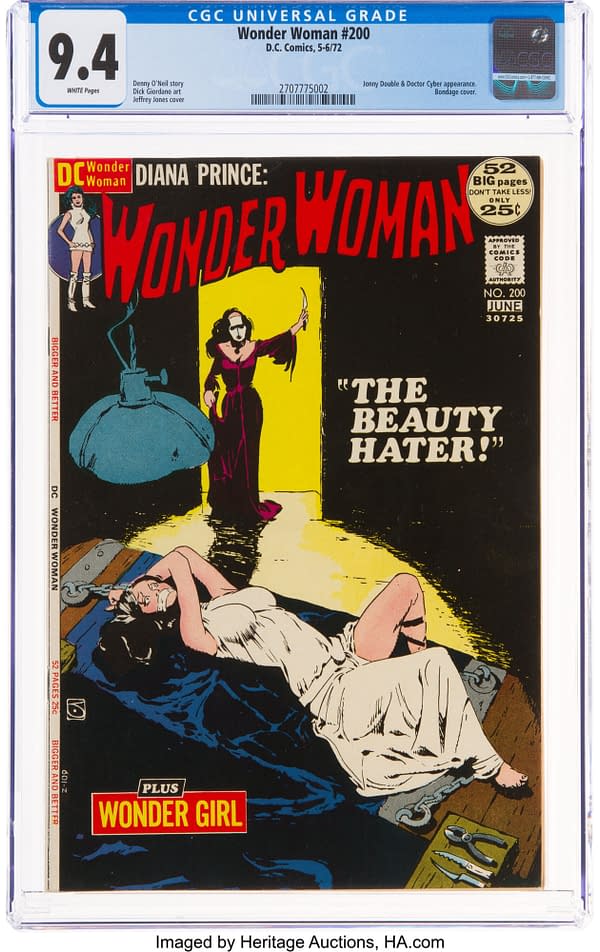Wonder Woman #200 Bondage Cover At Heritage Auctions Today