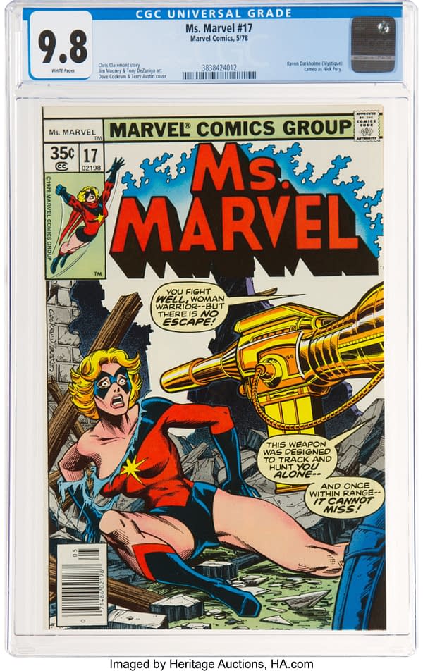 Mystique Keeps Debuting In Ms. Marvel #17 At Heritage Auctions