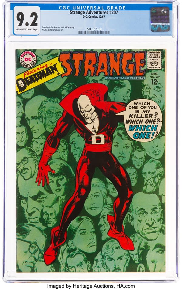Deadman Featured On Classic Cover By Neal Adams, At Heritage Auctions