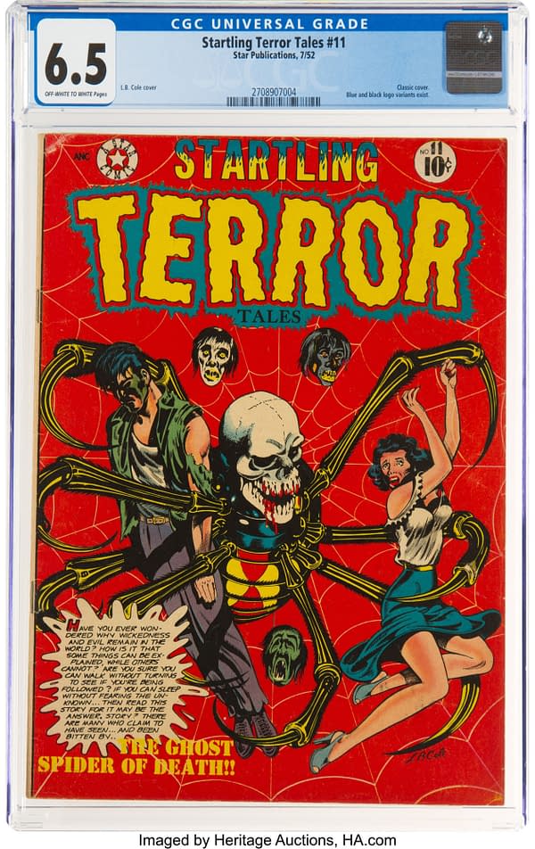 Terrifying Tales #11 (Star Publications, 1952), covered by LB Cole.