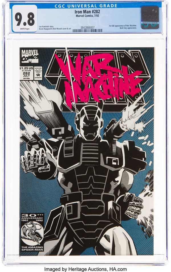 First Full Appearance of War Machine in Iron Man #282 Gains Attention