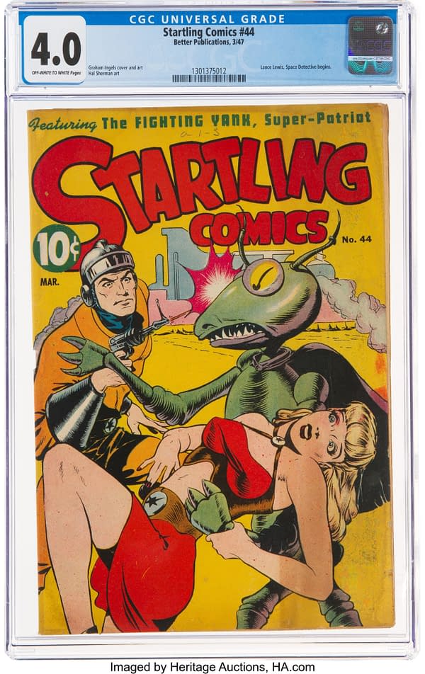 Startling Comics #44 (Better Publications, 1947) featuring Lance Lewis and Marna by Graham Ingels.