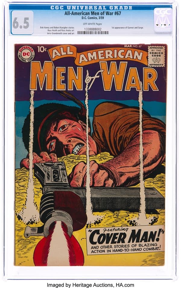 First Appearance Of The Gunner &#038; Sarge in All-American Men of War #67