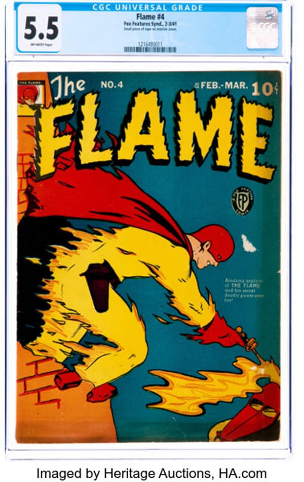 The Flame Stars In An Extremely Rare Comic At Heritage Auctions