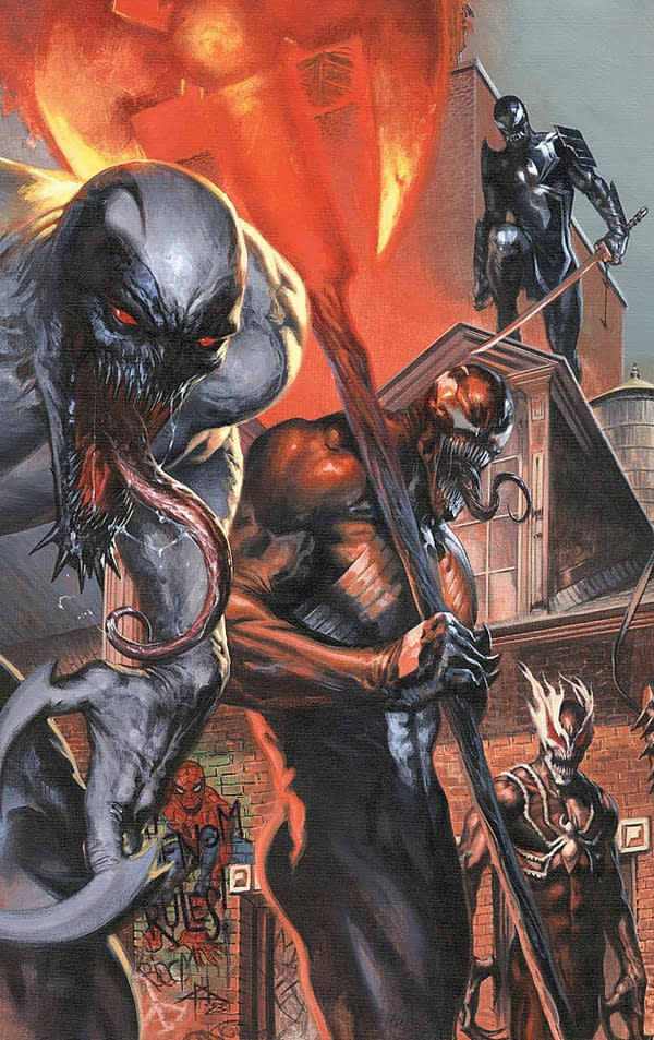 Cover image for DEATH OF THE VENOMVERSE 3 GABRIELE DELL'OTTO VIRGIN CONNECTING VARIANT