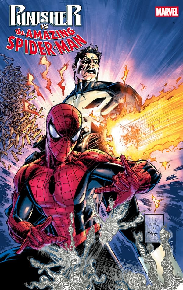 Cover image for PUNISHER VS. SPIDER-MAN #1 WHILCE PORTACIO VARIANT