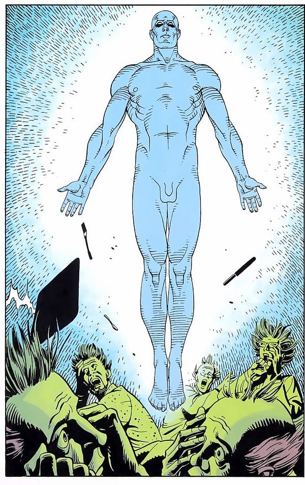 Gary Frank Redraws Dave Gibbons' Dr Manhattan for Doomsday Clock &#8211; But Puts Underwear On Him