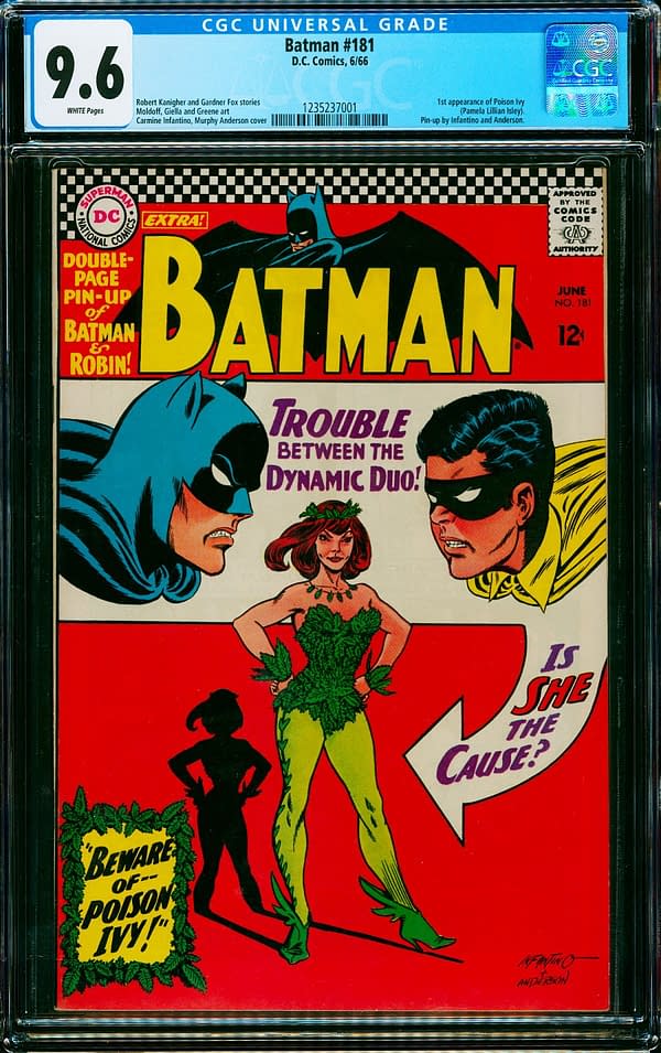 Batman #181 CGC 9.6 First Poison Ivy On Auction Today
