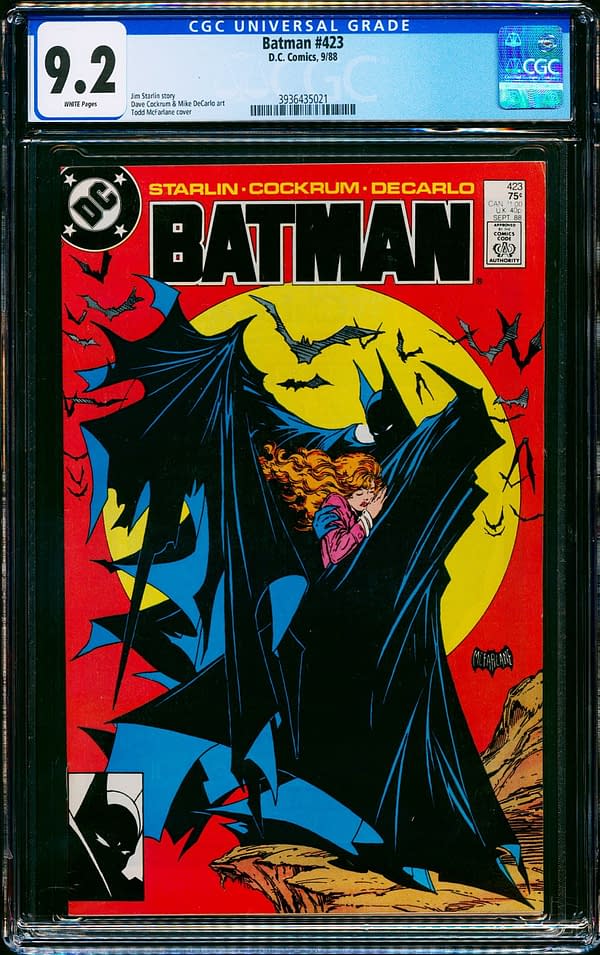 Todd McFarlane's First Batman Cover Graded & Up For Auction