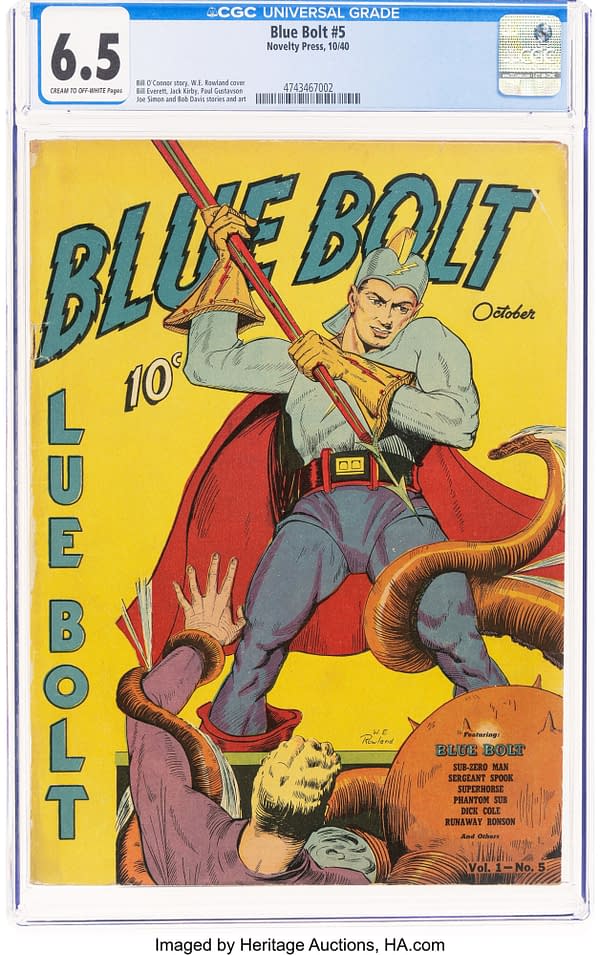 Simon and Kirby Enter Blue Bolt #5's Fourth Dimension, at Auction