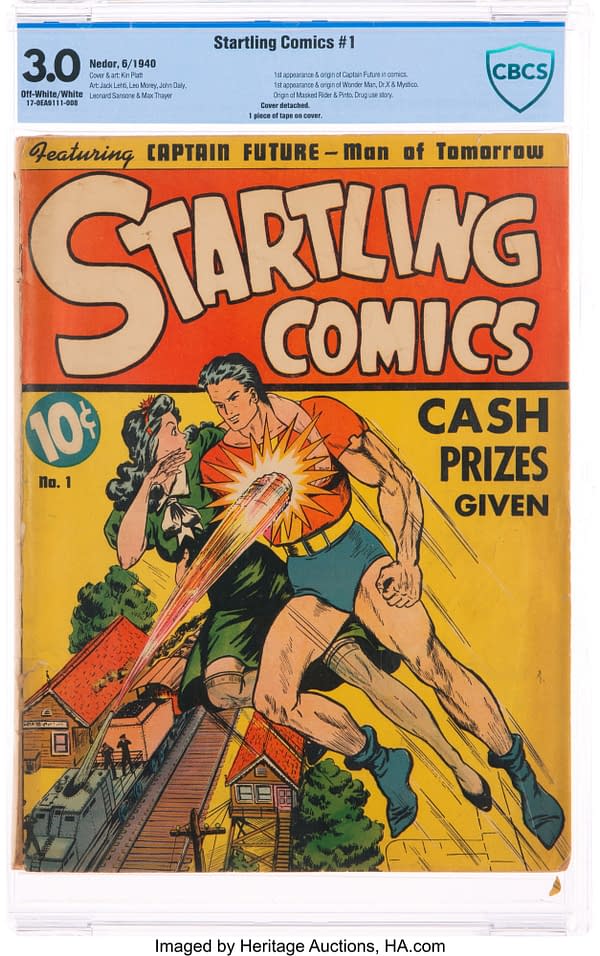 Startling Comics #1 (Better Publications, 1940) featuring Captain Future.