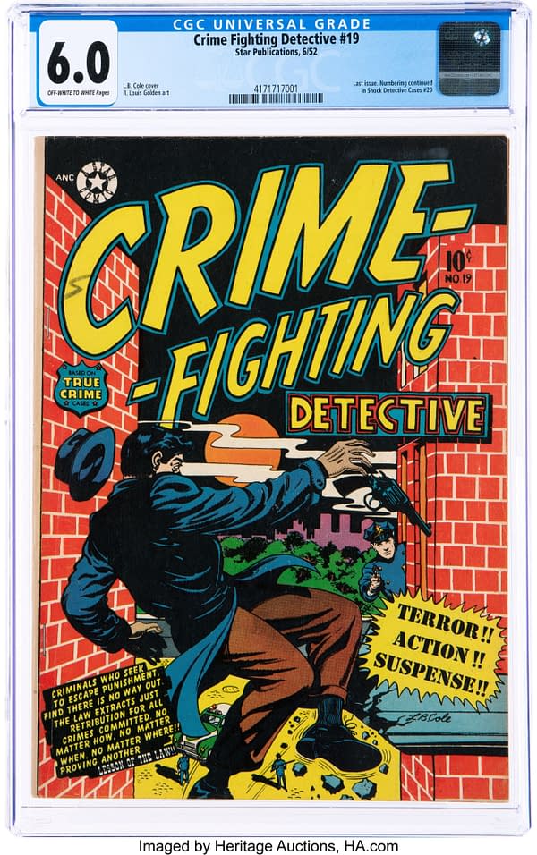 Crime-Fighting Detective #19 (Star Publications, 1952) featuring L.B. Cole.