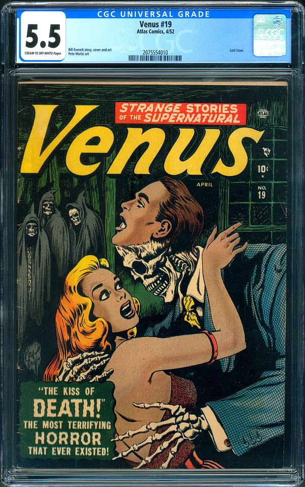 The copy of Venus #19 up for auction on ComicConnect. Image Credit: ComicConnect