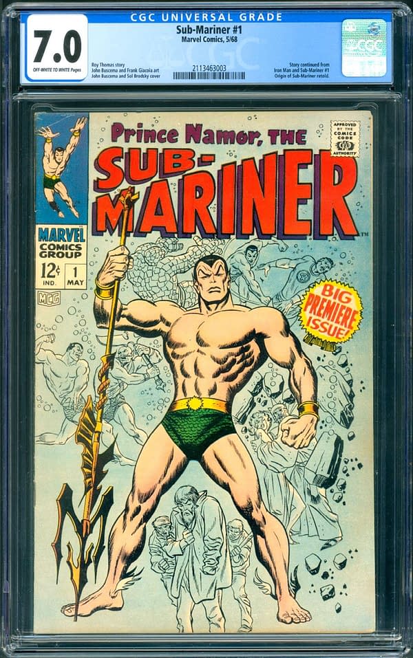 Sub-Mariner #1 Up For Auction On ComicConnect Today