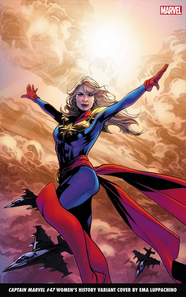 Cover image for CAPTAIN MARVEL 47 LUPACCHINO WOMEN'S HISTORY MONTH VARIANT
