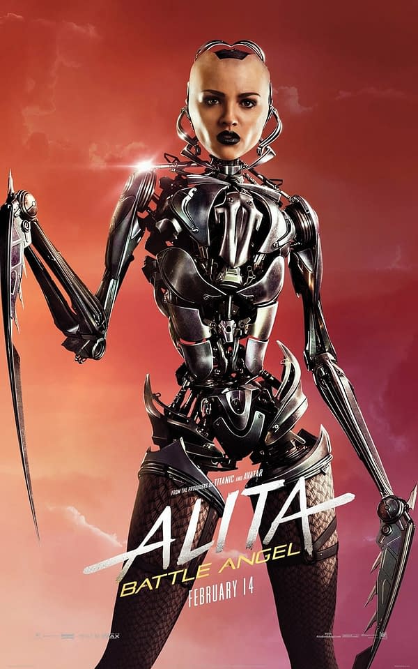 10 Character Posters from 'Alita: Battle Angel' [with Killer Robots]