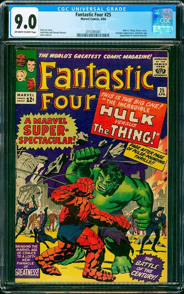 Fantastic Four #25 Hulk Vs Thing On Auction At ComicConnect
