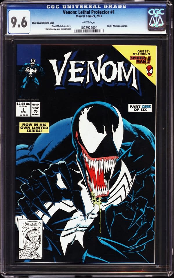 Venom: Lethal Protector #1 Black Foil Edition CGC On Auction Today