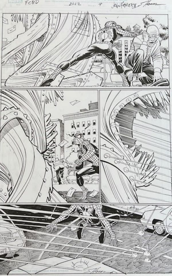 John Romita Spider-Man/X-Men Dark Web Original Art on Sale for $40,000