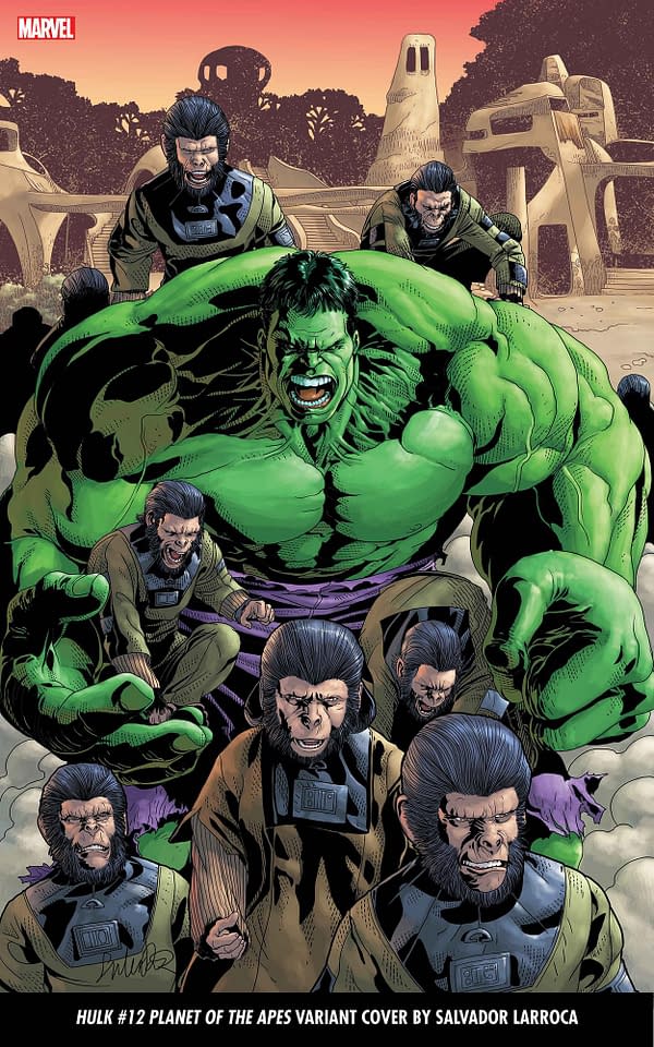 Cover image for HULK 12 LARROCA PLANET OF THE APES VARIANT