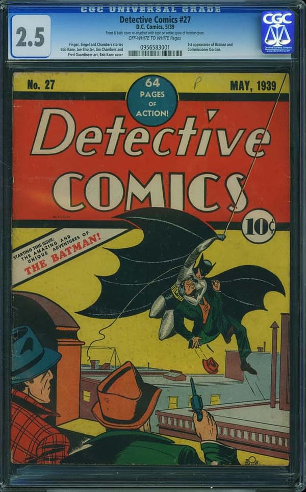 Detective Comics #27 at CGC 2.5 Sells For $410,000