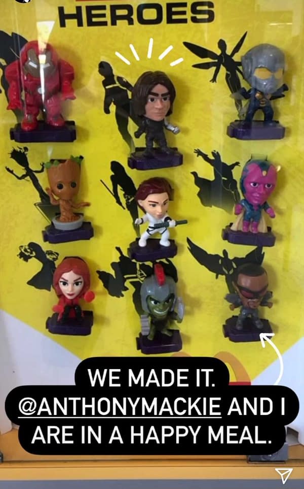 The Falcon and the Winter Soldier get the Happy Meals honor (Image: screencap)
