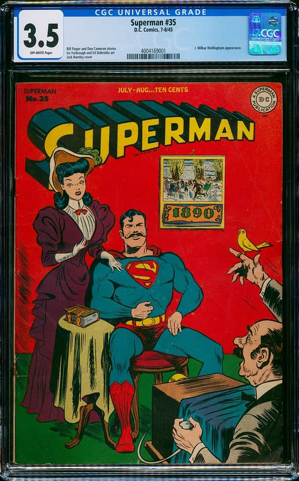 Superman's Original Mustache From Superman #35 Taking Bids Today