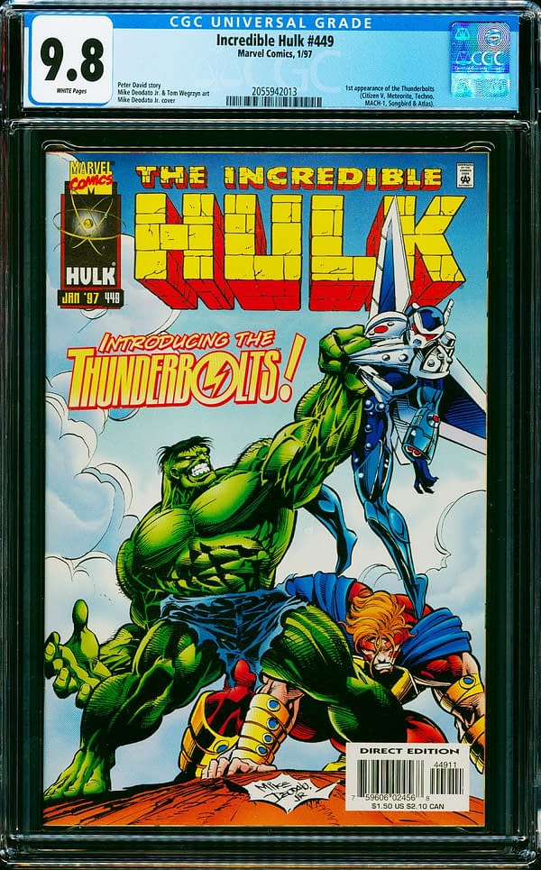 First Thunderbolts CGC 9.8 On Sale Auction At ComicConnect