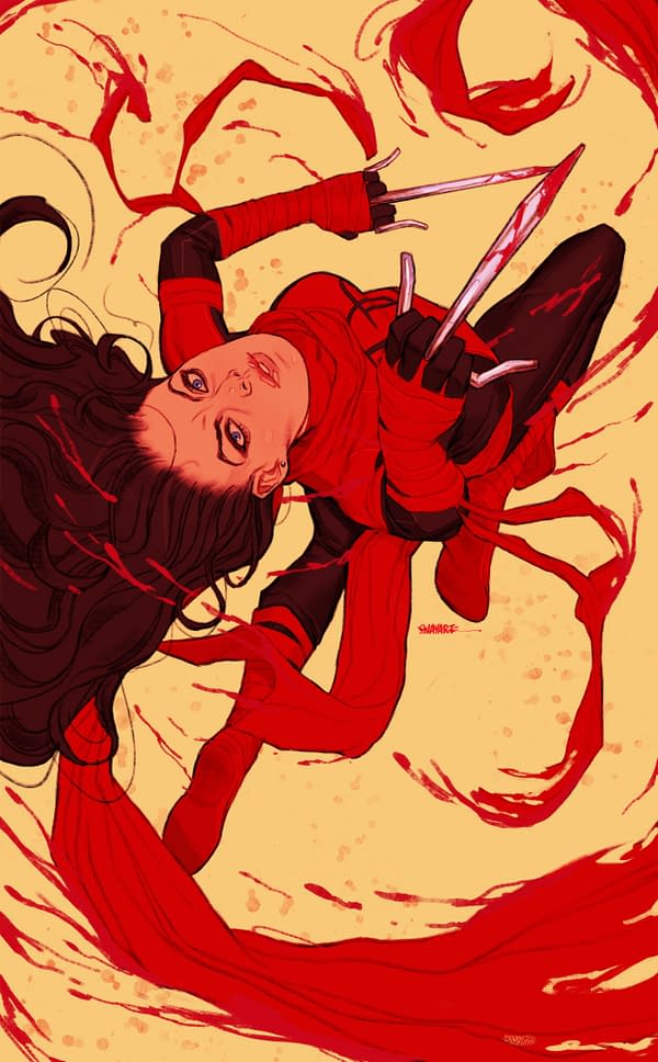 Cover image for DAREDEVIL: WOMAN WITHOUT FEAR #1 JOSHUA SWABY DAREDEVIL VIRGIN VARIANT