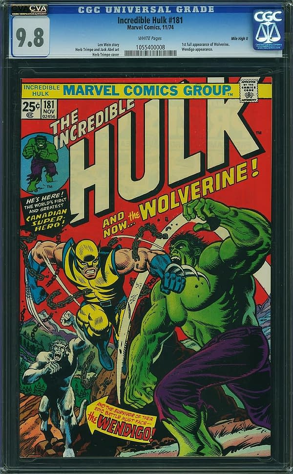 Mindless Speculation &#8211; First Wolverine Appearance, Hulk #181 Jumping in Value