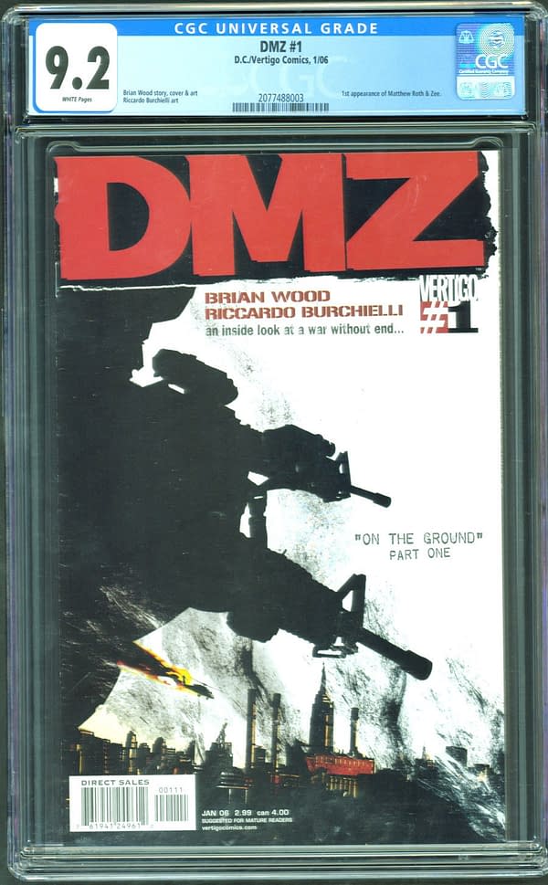 Snatch Up DMZ #1 For Steal From ComicConnect Auction Ending Today