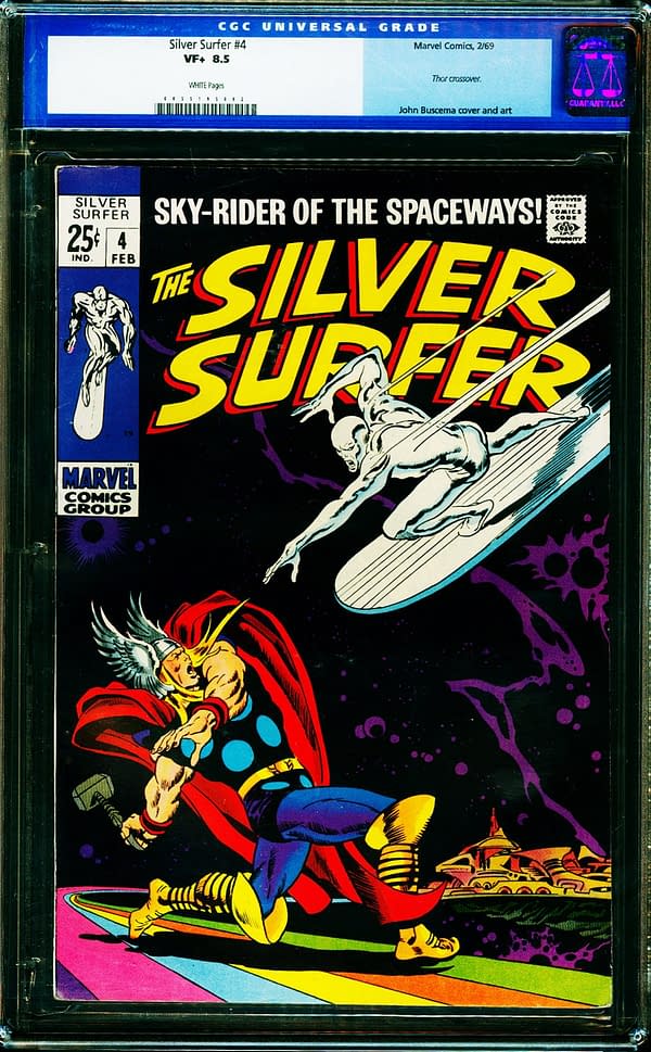Silver Surfer #4 CGC Copy On Auction At ComicConnect