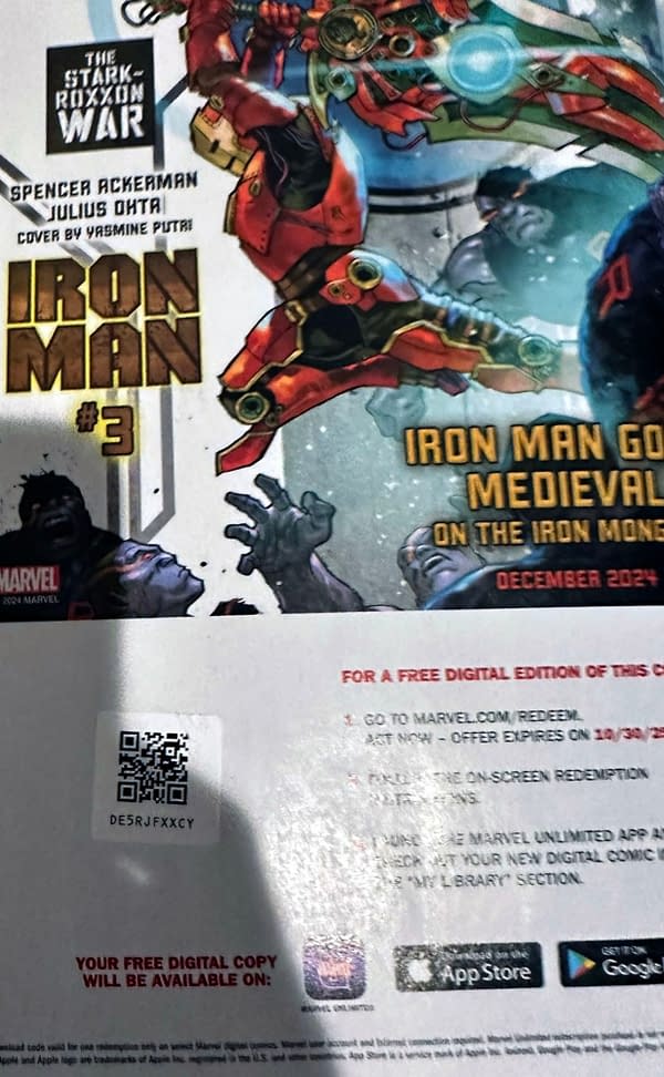 QR Codes Return To Marvel Comics In A Different Way