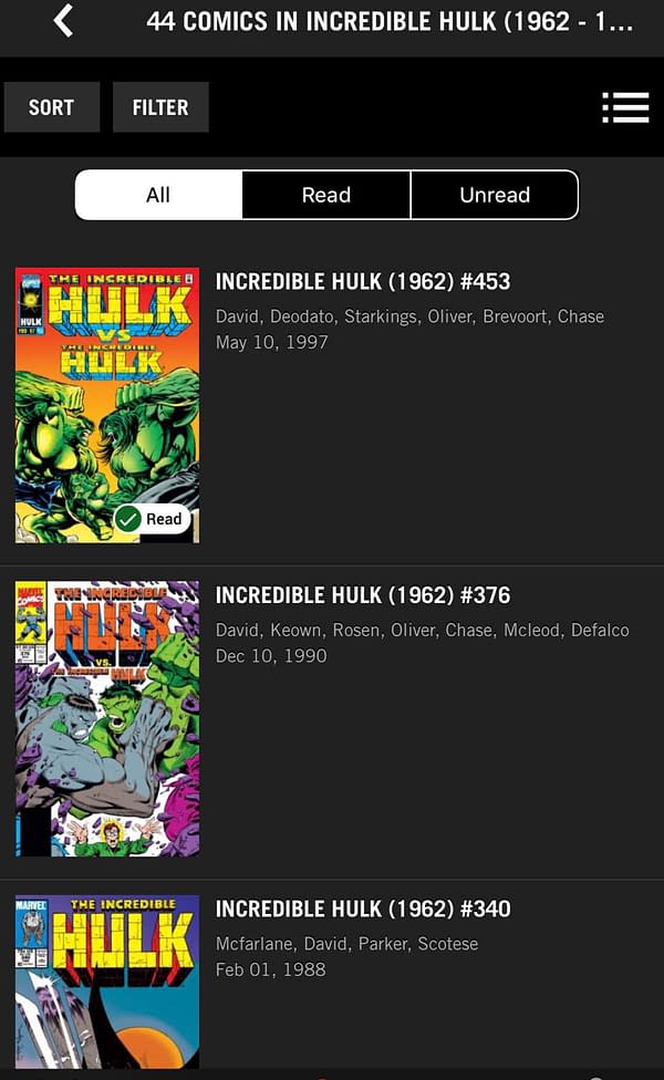 Have a Load of Hulk Issues Disappeared From Marvel Unlimited For You?