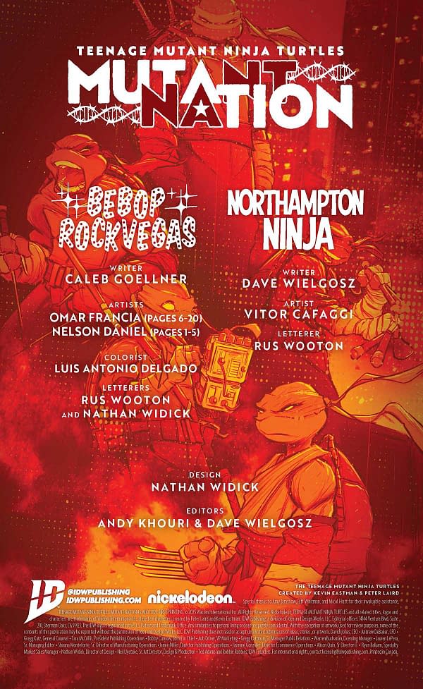 Interior preview page from TMNT: MUTANT NATION #6 FERO PE COVER
