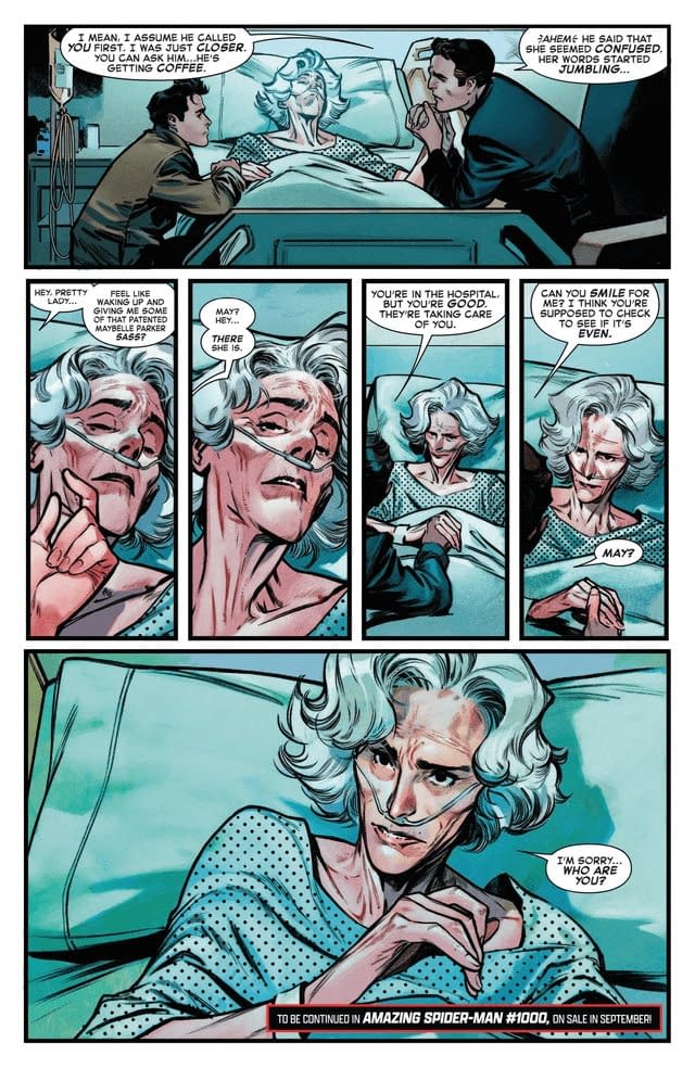Aunt May Has Forgotten Peter Parker? Amazing Spider-Man #1000 Preview