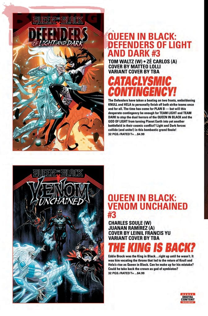Marvel Comics September 2026 Official Full Solicits And Solicitations
