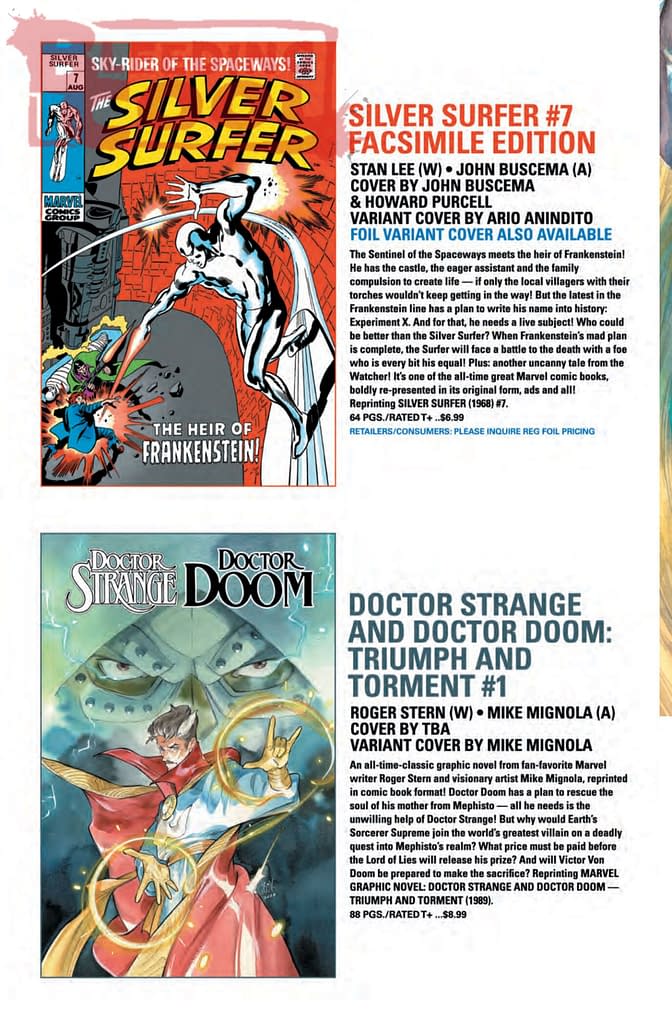 Marvel Comics September 2026 Official Full Solicits And Solicitations