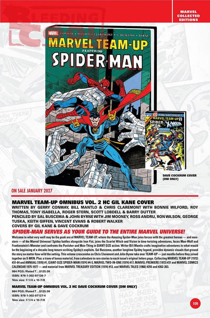 Marvel Comics September 2026 Official Full Solicits And Solicitations