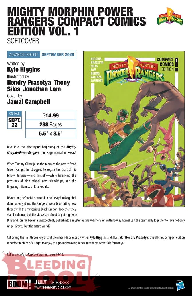 Boom Studios Comics Full July 2026 Solicits
