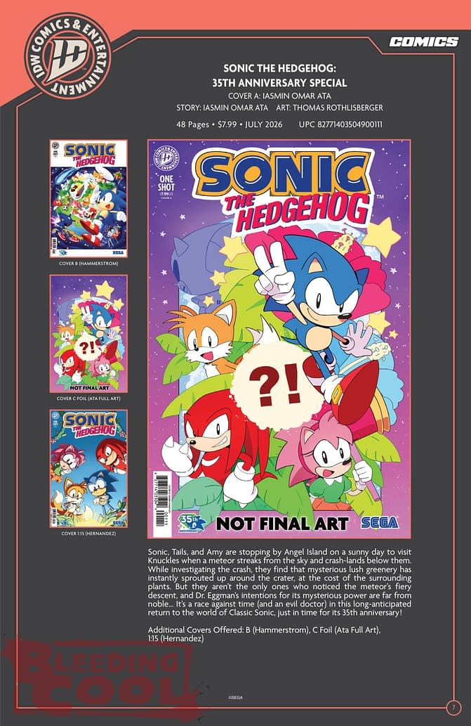 Exclusive: IDW Full July 2026 Solicits And Solicitations