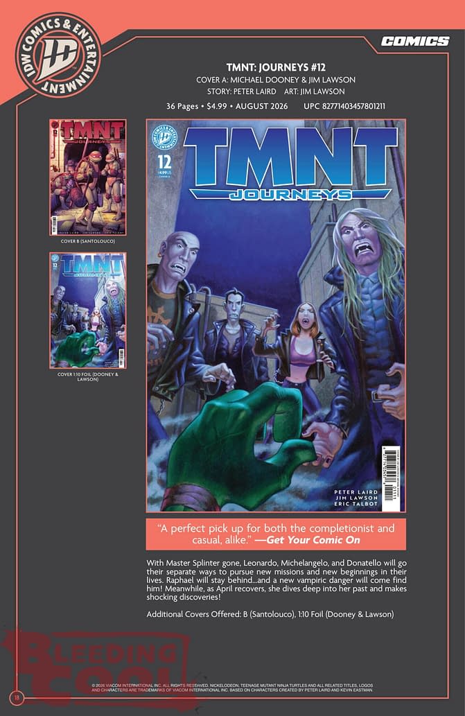 Exclusive: IDW Full July 2026 Solicits And Solicitations