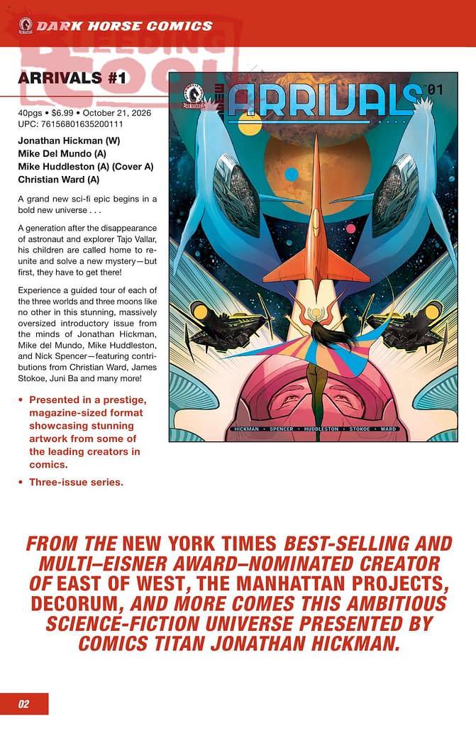Dark Horse Comics October 2026 Full Solicits And Solicitations