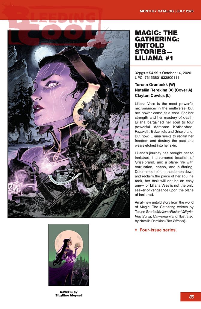 Dark Horse Comics October 2026 Full Solicits And Solicitations